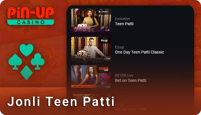 PIN Up-da krupier bilan Teen Patti-onlayn o'ynang
