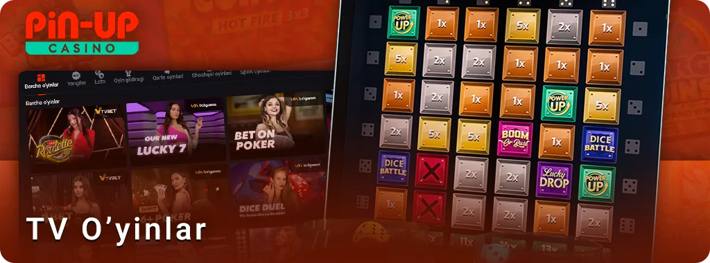 Pin-up uz saytidagi onlayn TV o'yinlari haqida